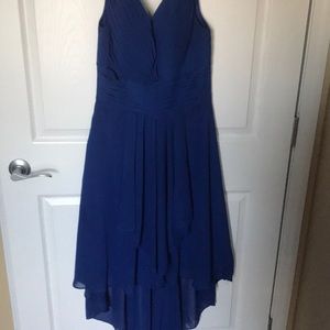 Size 6 high low navy blue dress